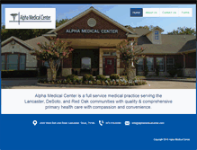 Tablet Screenshot of alphamedicalcenter.com